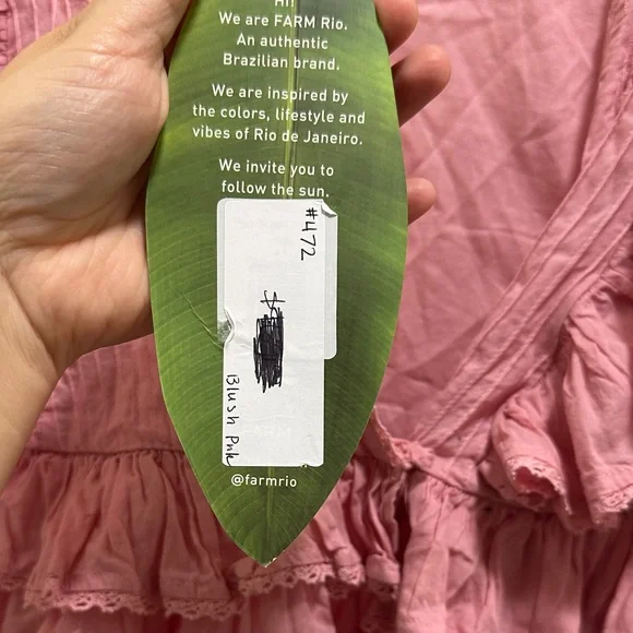 FARM Rio Pink Ruffled Blouse - Picture 6 of 8